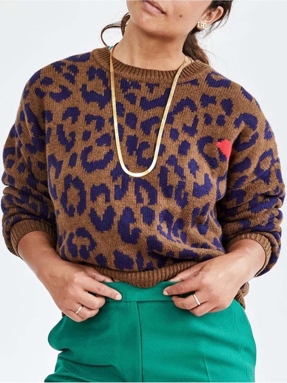 Clare V. Pablo Cat Sweater Small